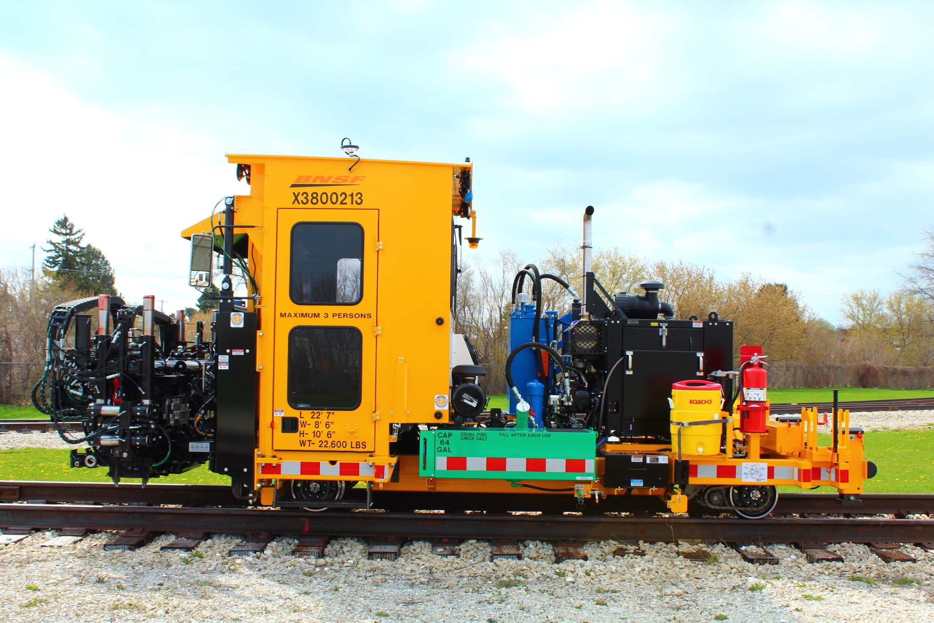 Racine Railroad Advanced Tie Plate Inserter