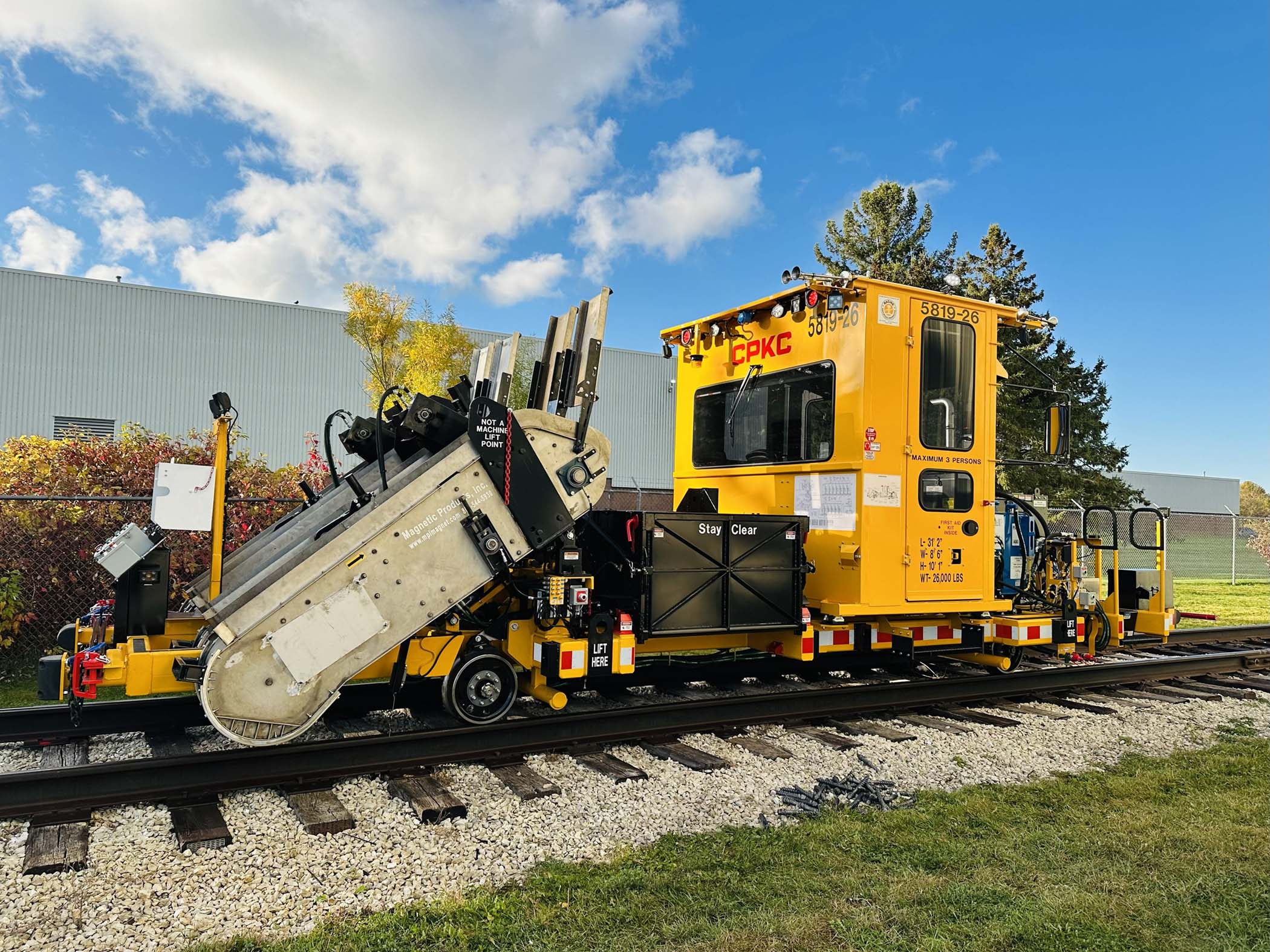 Racine Railroad OTM Reclaimer Corner View